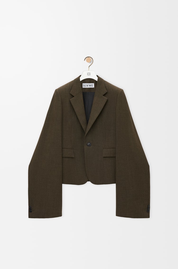 LOEWE Jacket in wool Khaki Green