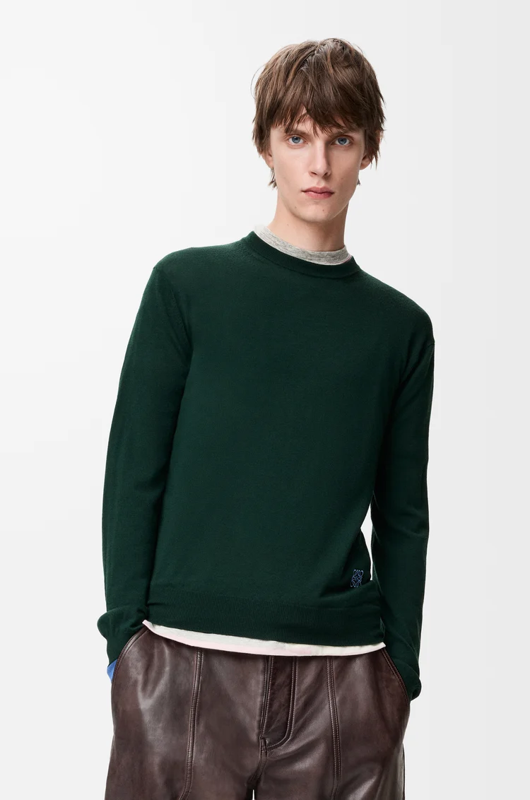 LOEWE セーター（ウール） グリーン/ブルー