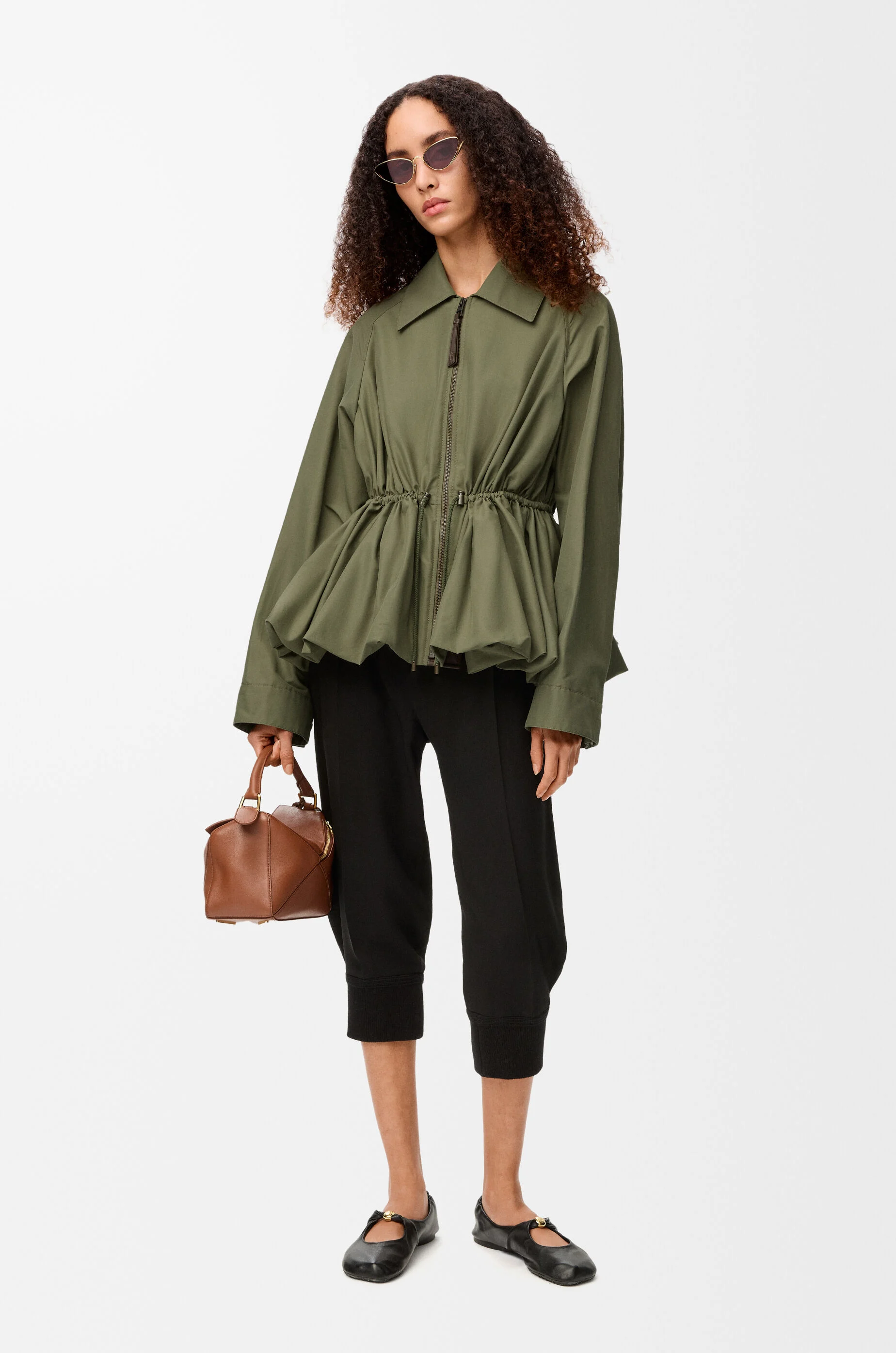 Jacket in cotton blend Green - LOEWE