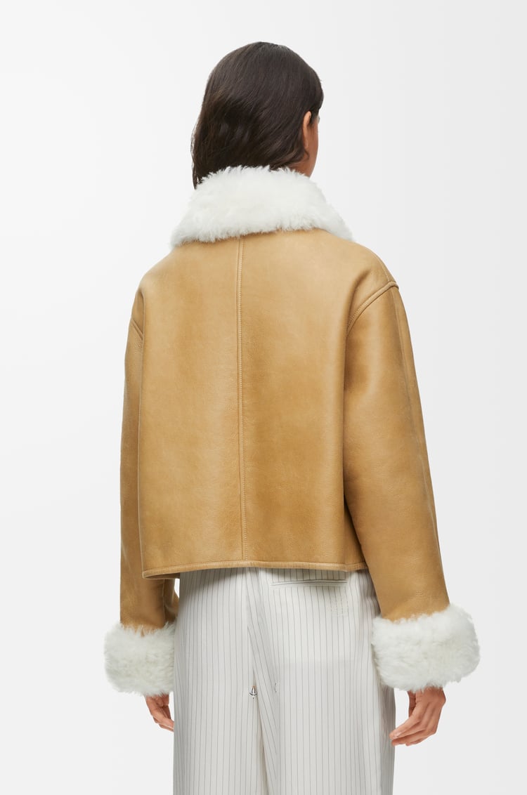 LOEWE Jacket in shearling White/Gold