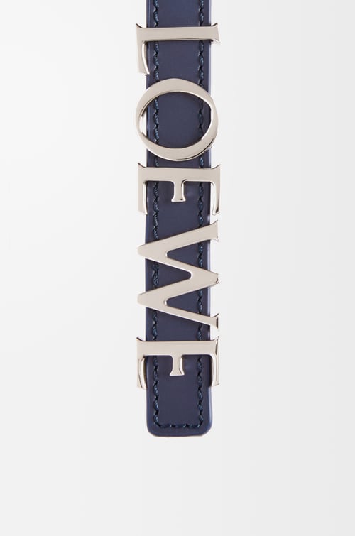 LOEWE Cinturón LOEWE en piel de ternera Azul Abismo/Paladio plp_rd