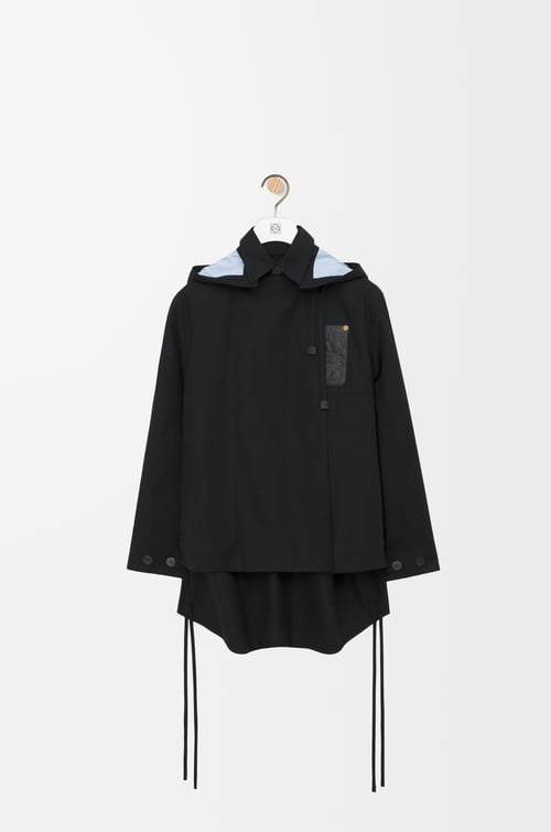 LOEWE フーデッドパーカ（コットン） ブラック