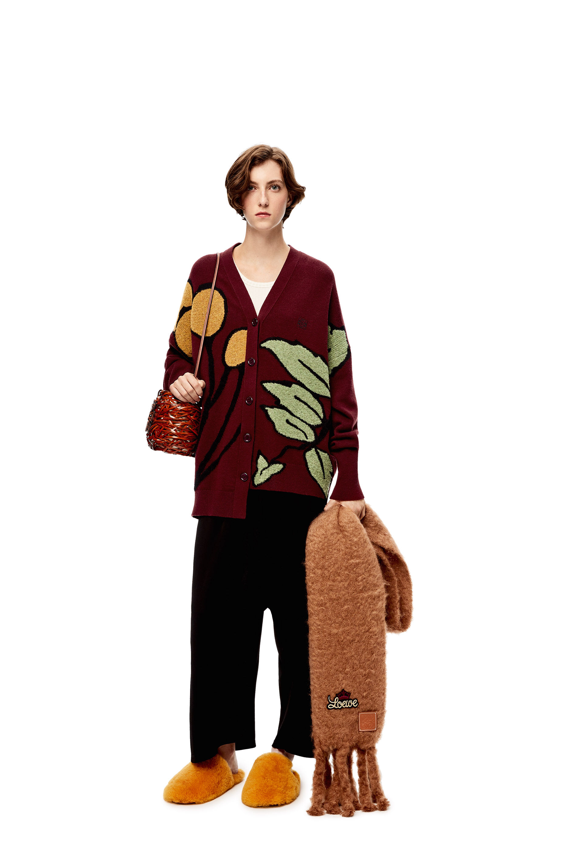 Balloon trousers in viscose crepe 