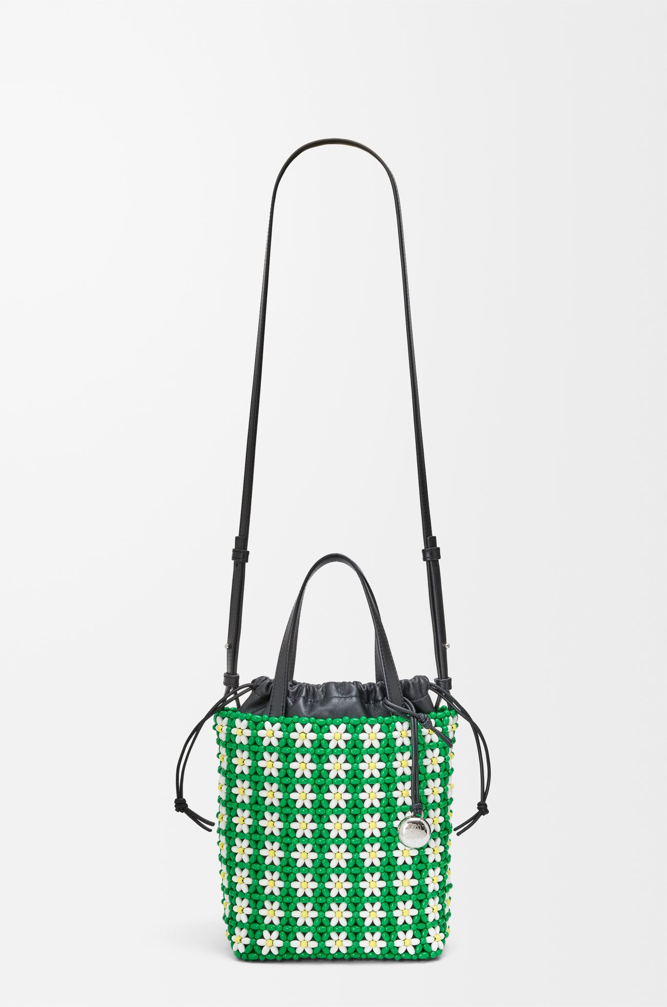 LOEWE トートバッグ ミニ（ビーズ&ラム） トロピカルグリーン/ホワイト