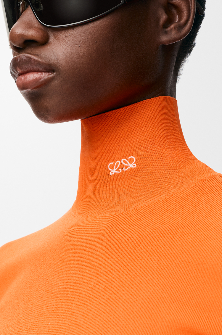 LOEWE Top en mezcla de viscosa Naranja