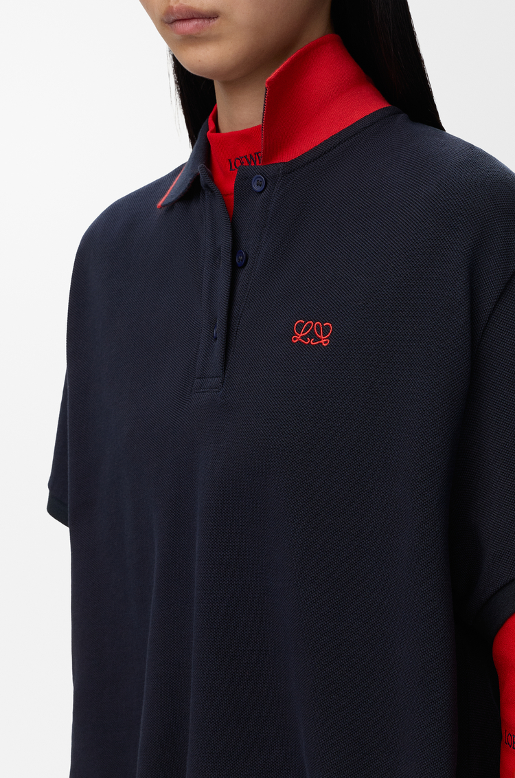 LOEWE Polo en algodón Azul Marino