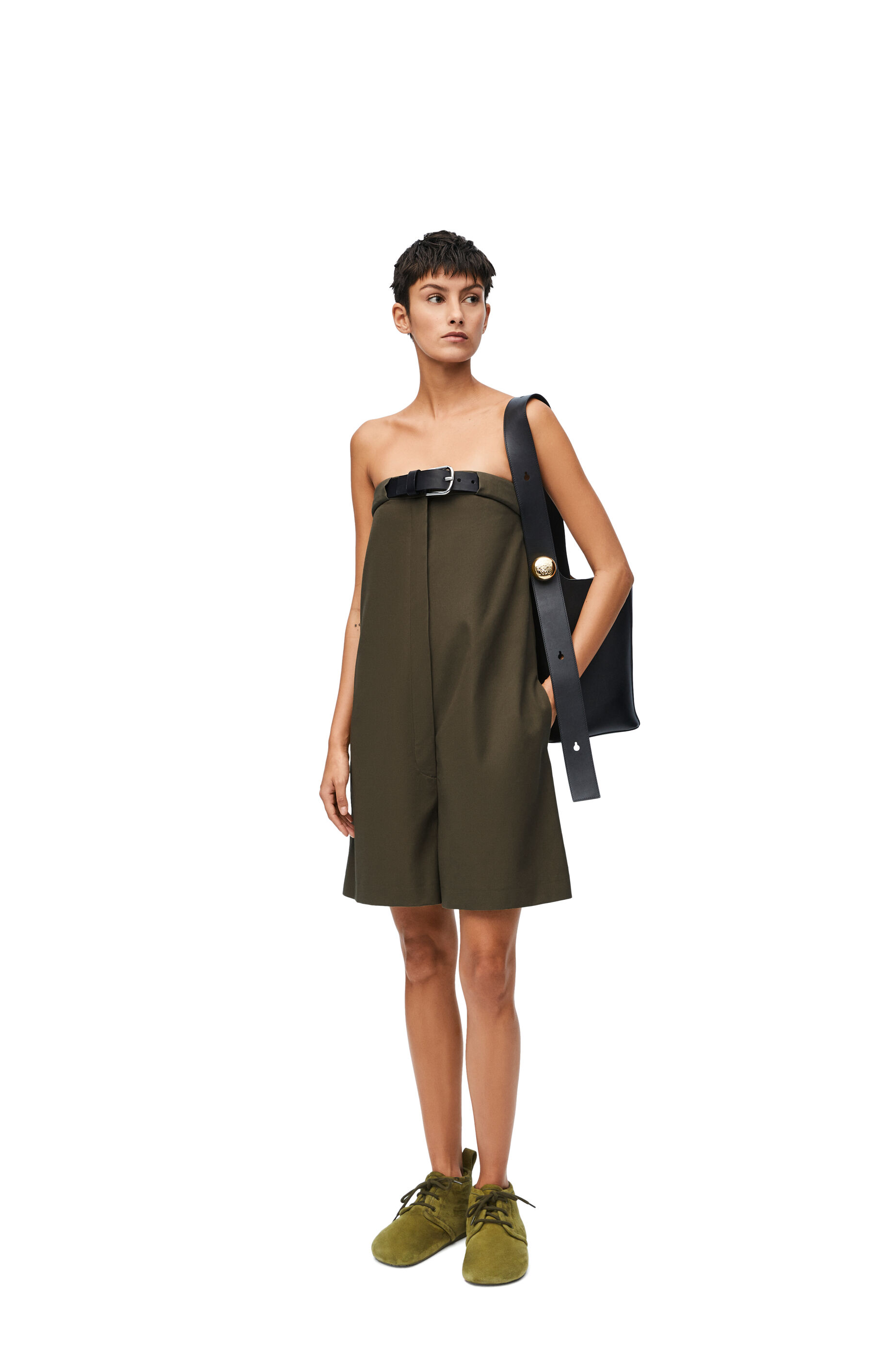 Jumpsuit aus Baumwolle Teestaubglasur LOEWE