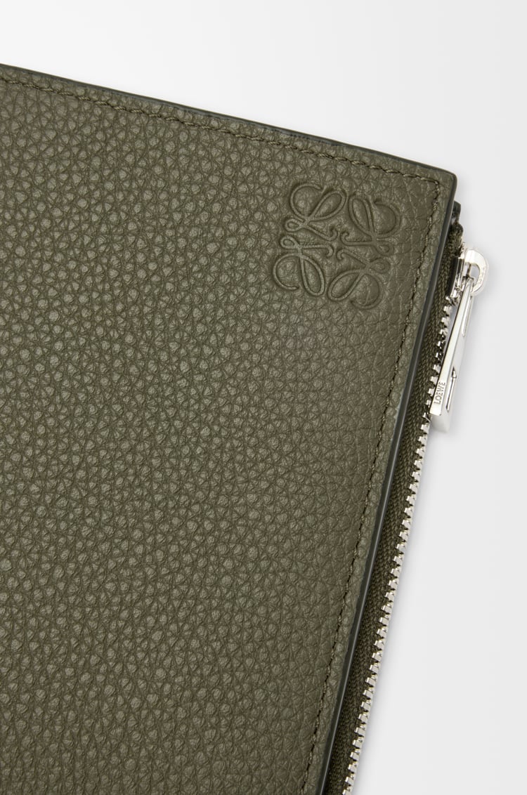LOEWE スリム コンパクト ウォレット（ソフトグレインカーフ） カーキグリーン