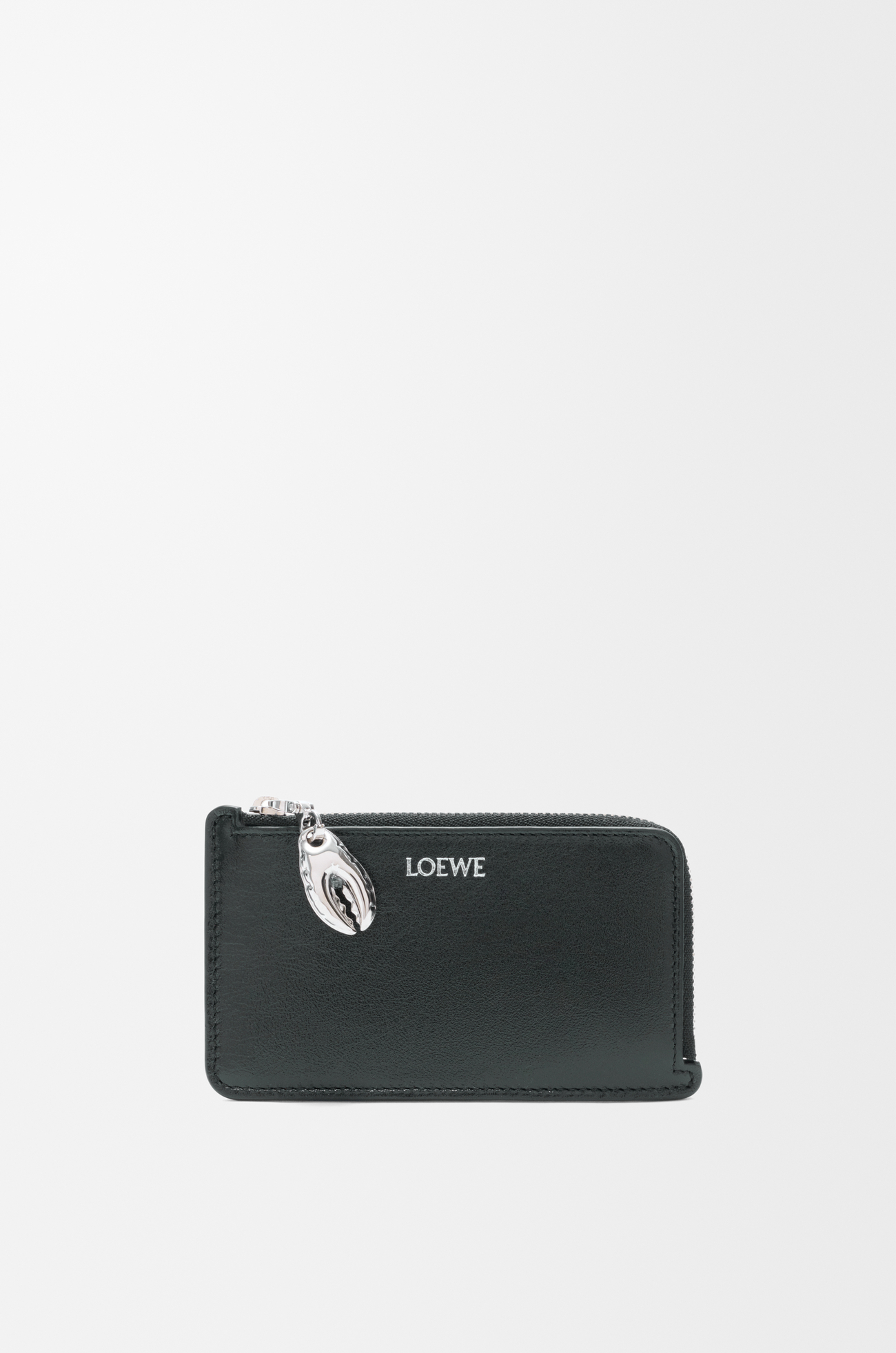 LOEWE Claw coin cardholder in glossy lambskin Black