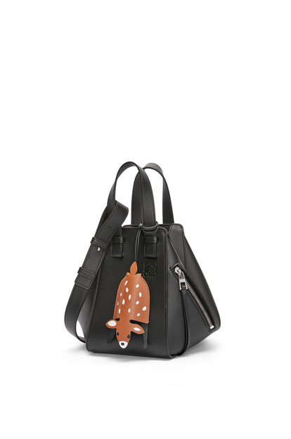 LOEWE Compact Hammock bag in classic calfskin & Deer keyfob charm in classic calfskin 