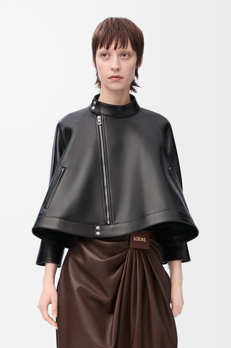 LOEWE Trapeze jacket in nappa lambskin Black