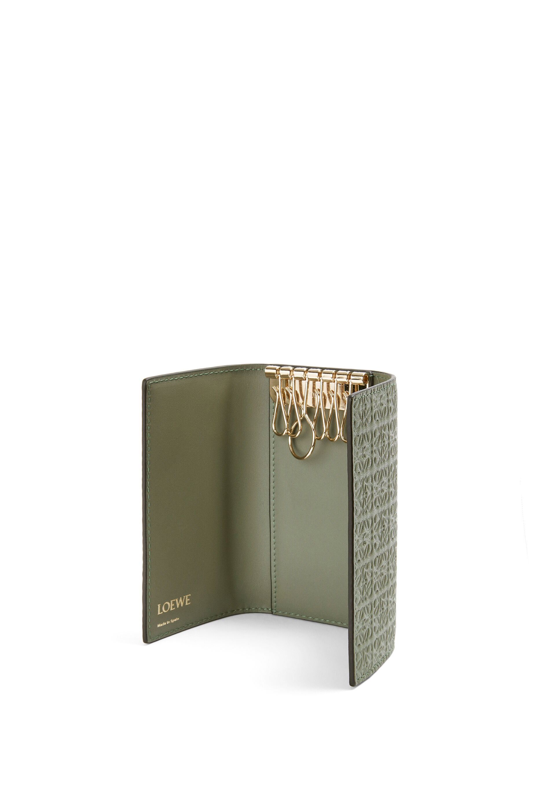 リピート キーケース (エンボスシルクカーフ) アボカドグリーン - LOEWE
