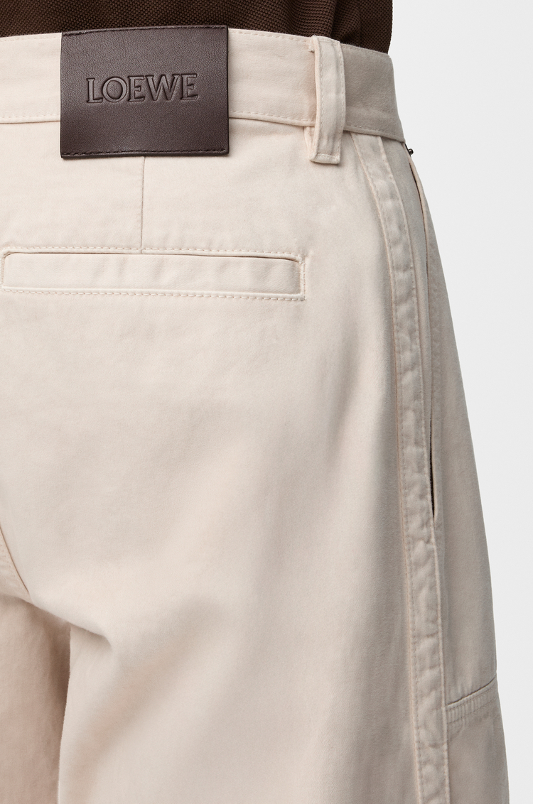 LOEWE Cargo trousers in cotton Light Beige