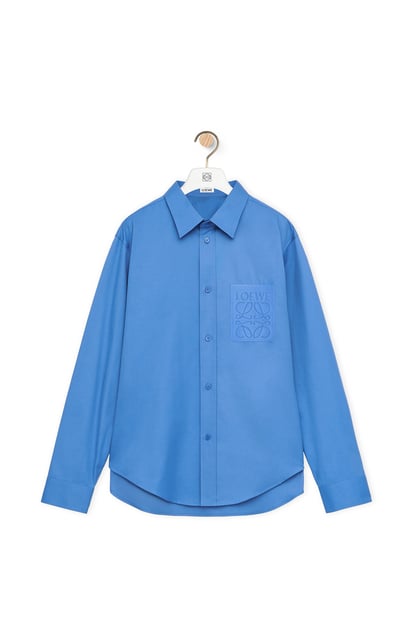 LOEWE Camicia in cotone BLU RIVIERA plp_rd