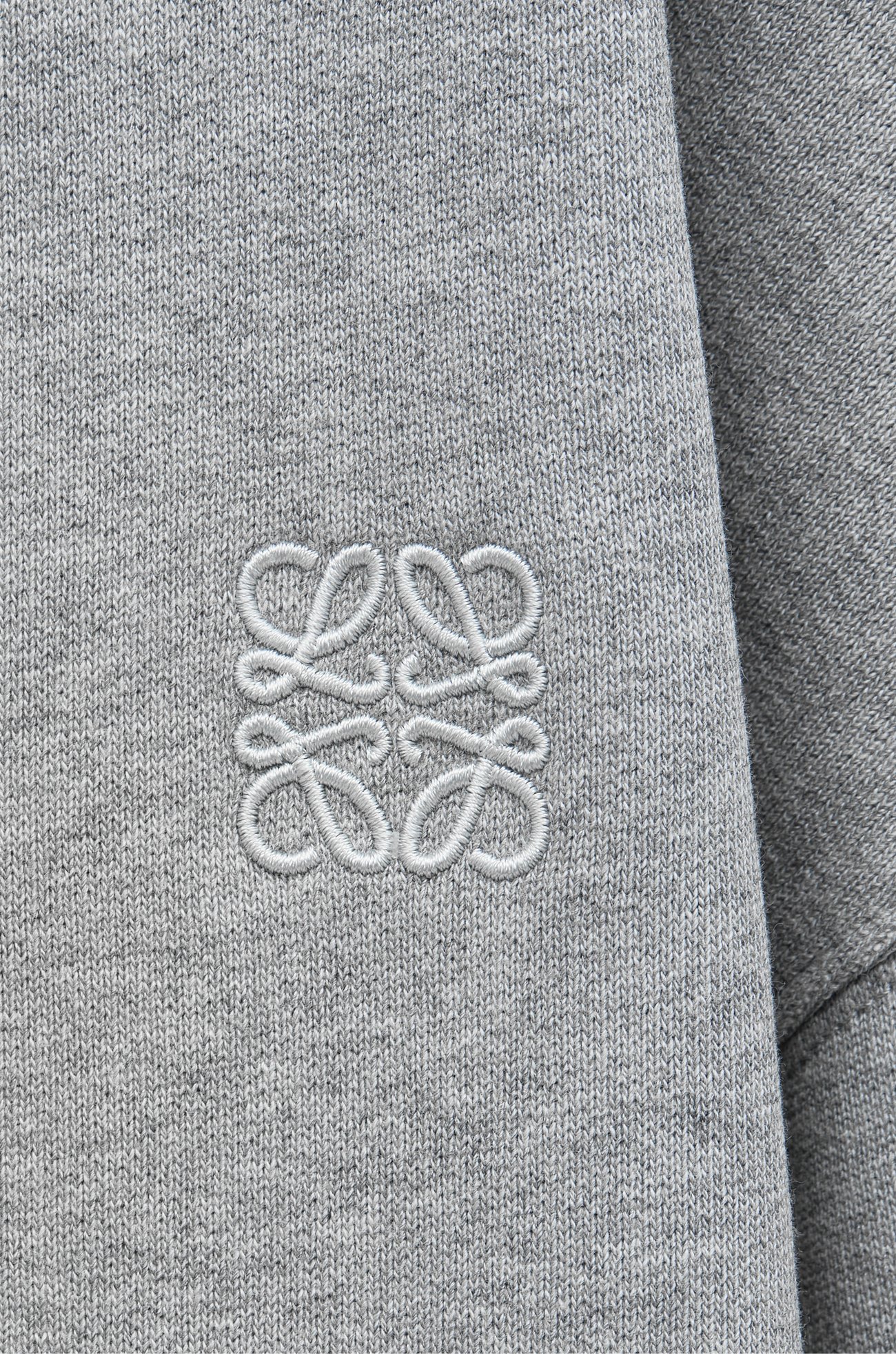 LOEWE Relaxed fit hoodie in cotton Grey Melange