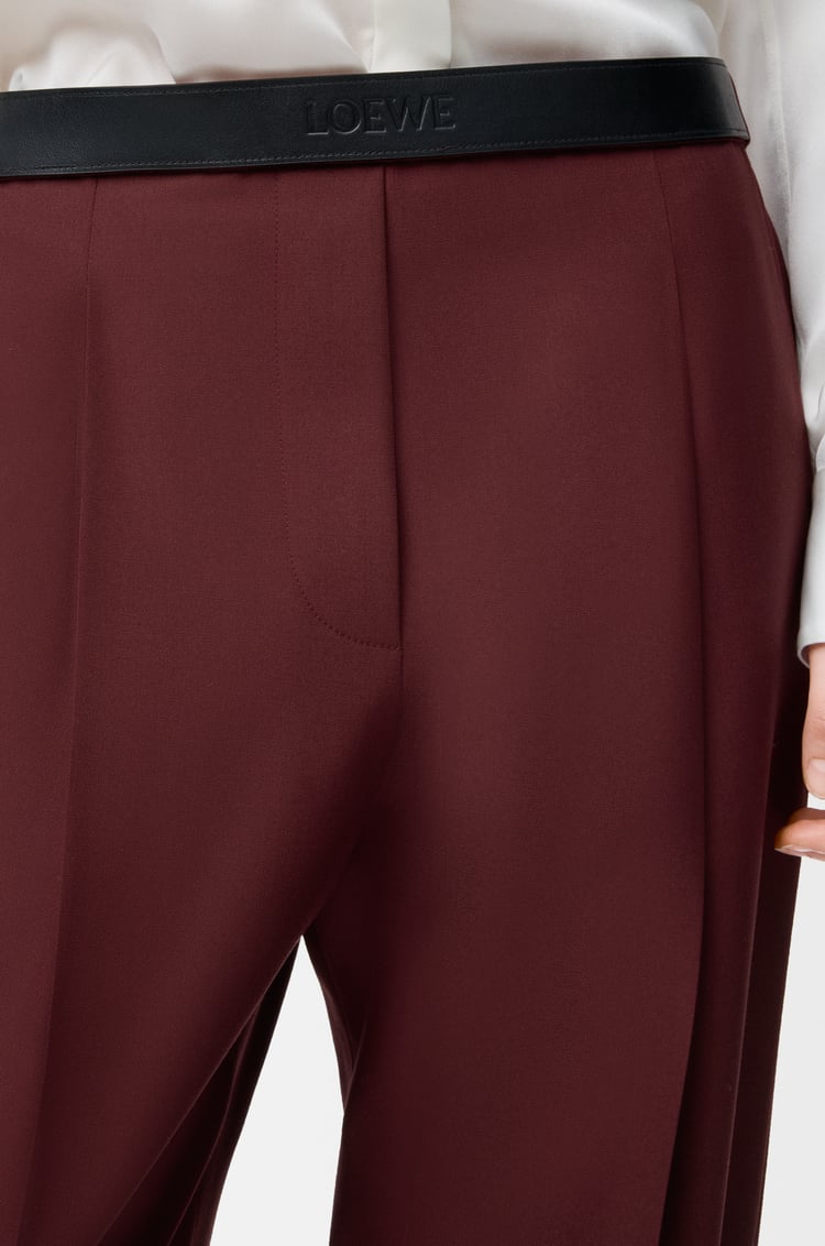 LOEWE Pantalón en lana Burdeos