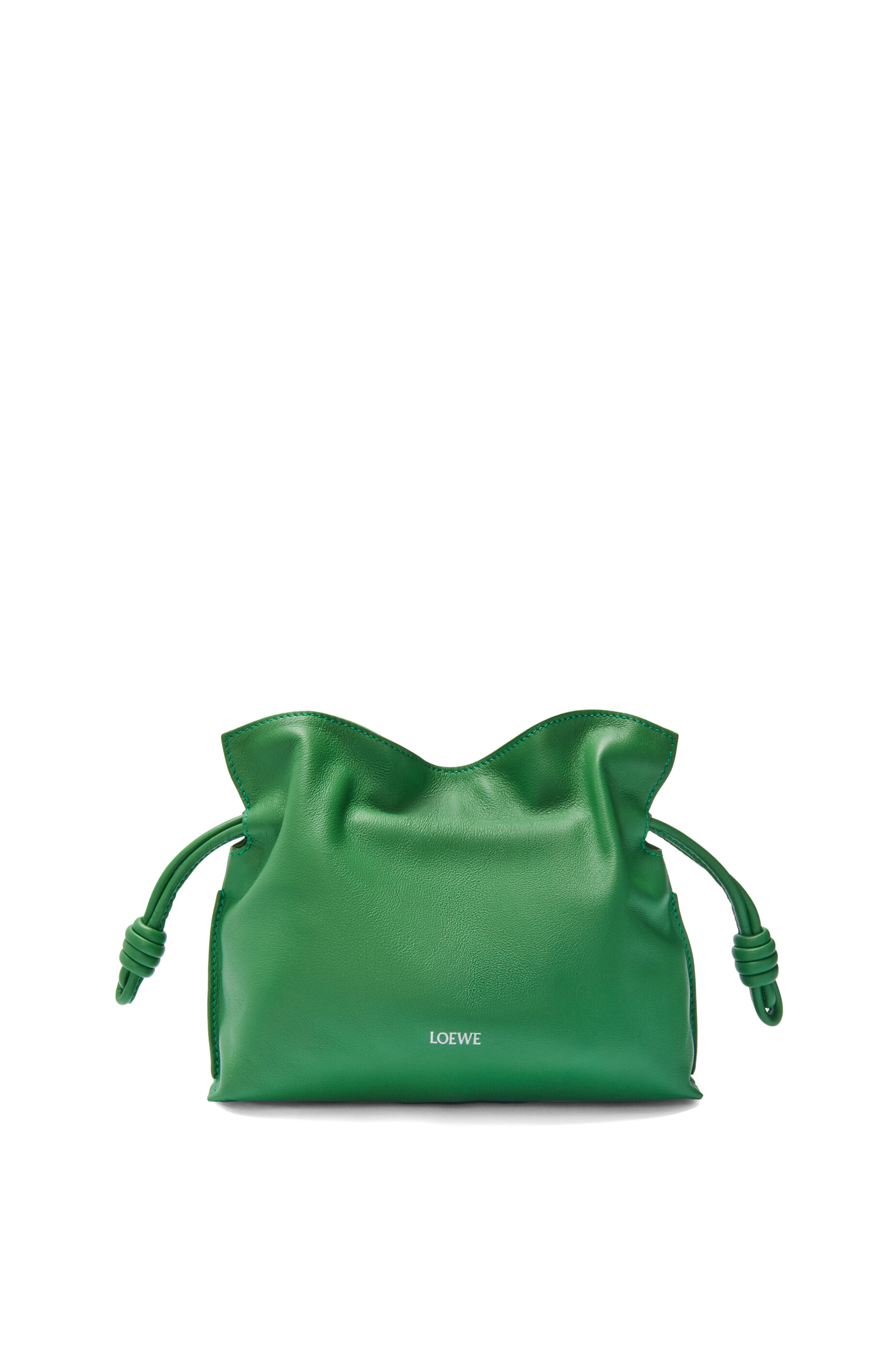 うさぎ フラメンコクラッチ ミニ（ナパカーフ） トロピカルグリーン - LOEWE