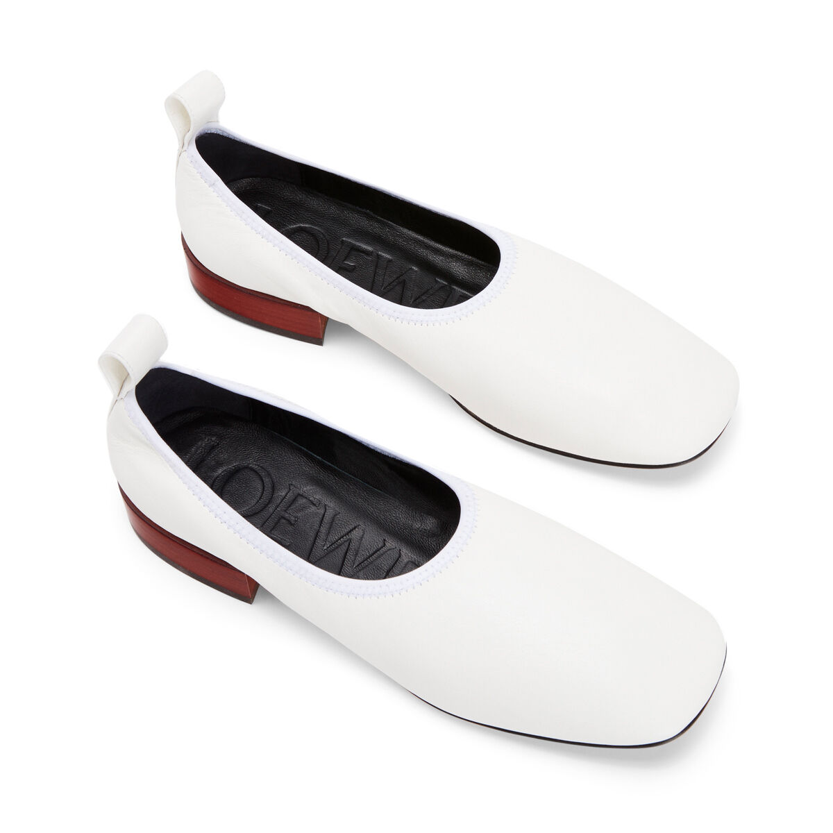 软芭蕾舞鞋 25 绵白色 - loewe罗意威