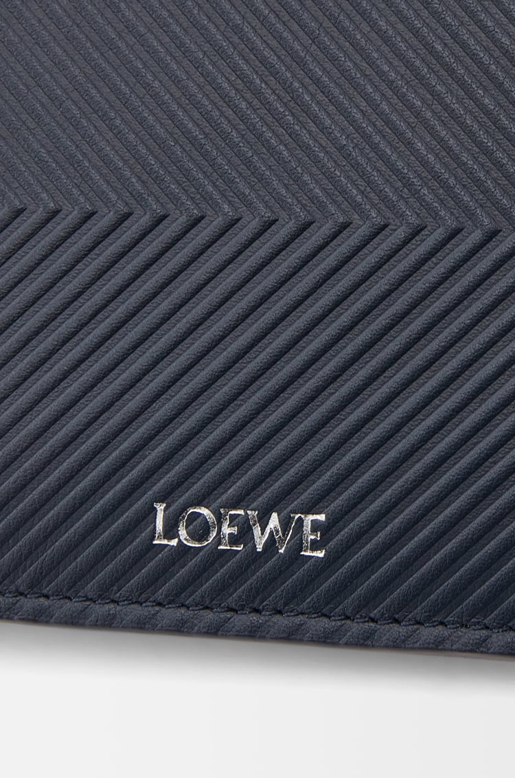 LOEWE Cartera con dos pliegues en piel de ternera Azul Marino