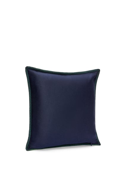 LOEWE Anagram cushion in wool Midnight Blue/Light Oat plp_rd