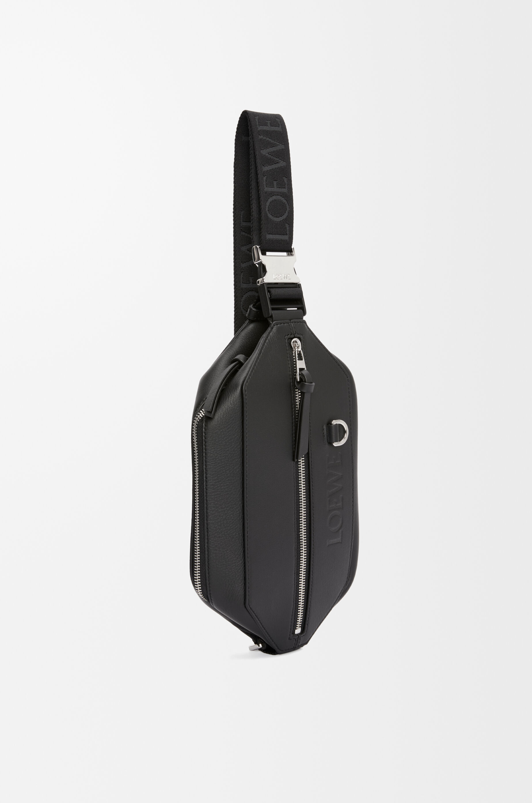 经典牛皮革Convertible Sling 手袋黑色- LOEWE