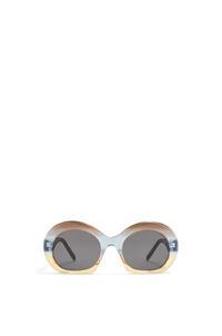 LOEWE Gafas de sol Halfmoon en acetato Gris Degradado/Azul Palido