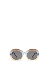 LOEWE Halfmoon sunglasses in acetate Gradient Grey/Pale Blue