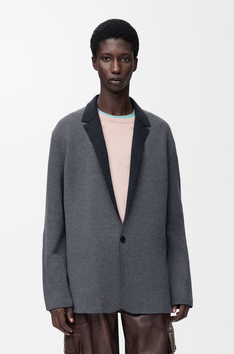 LOEWE Jacket in wool Grey Melange