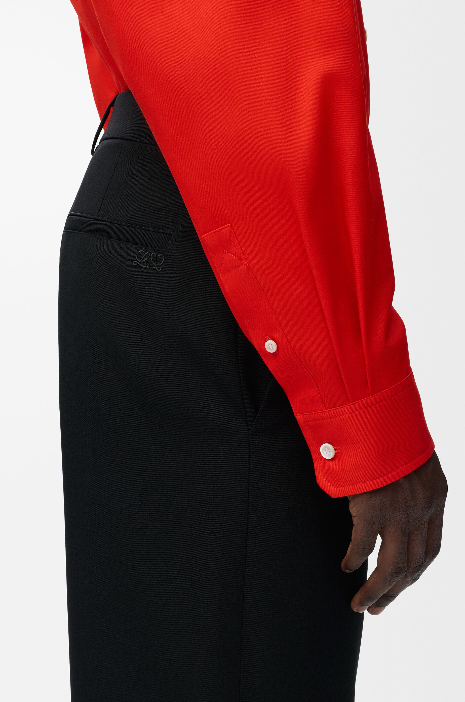 Trousers in wool Black - LOEWE USA Official Website