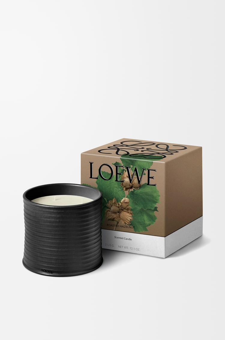 LOEWE ローストヘーゼルナッツ キャンドル ラージ ブラック