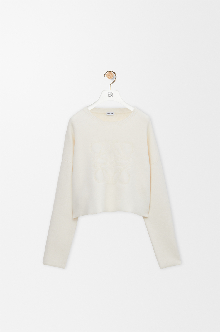 LOEWE Jersey Anagram en mezcla de lana Blanco
