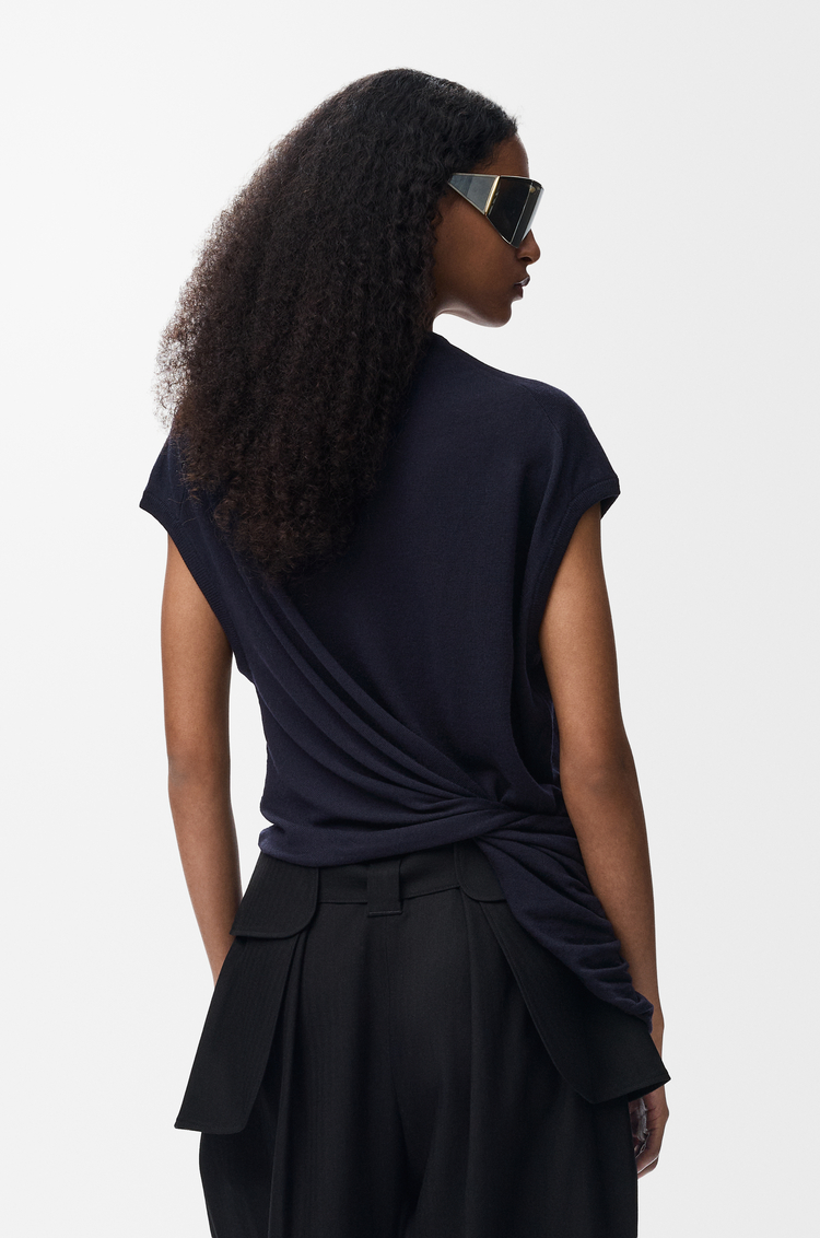 LOEWE Pullover aus Wolle Dunkles Marineblau