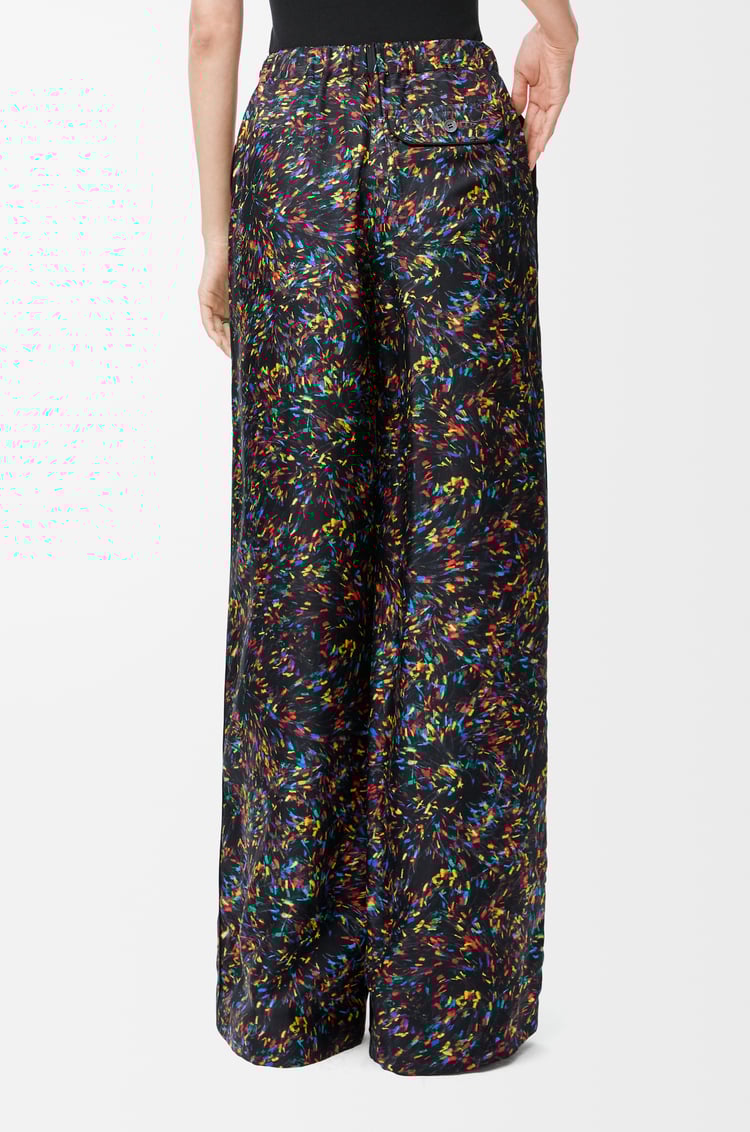 LOEWE Pyjama trousers in silk Black/Multicolor