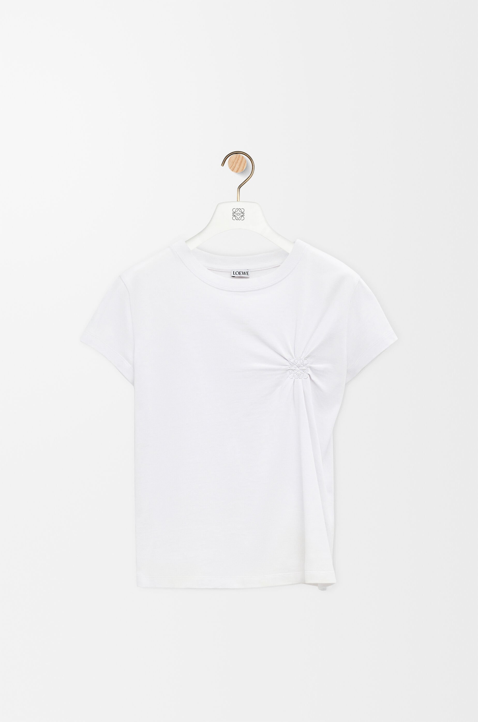 Small fit T-shirt in cotton and viscose Black - LOEWE