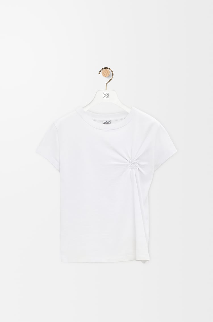 LOEWE Small fit T-shirt in cotton and viscose White