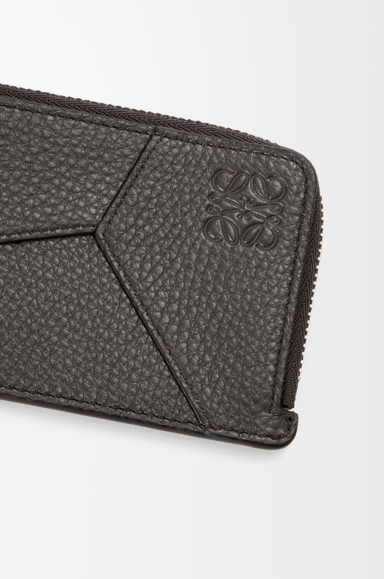 LOEWE 퍼즐 코인 카드홀더 - 유연한 그레인 카프스킨 다크 그레이