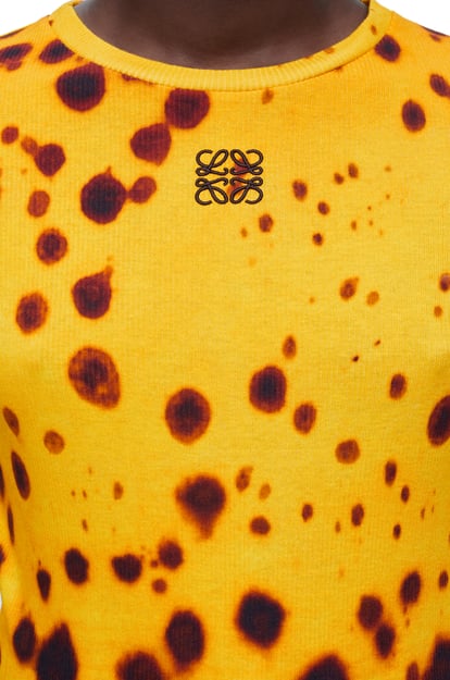 LOEWE Langärmeliges Top aus Baumwolle Gelbgold/Mehrfarbig plp_rd