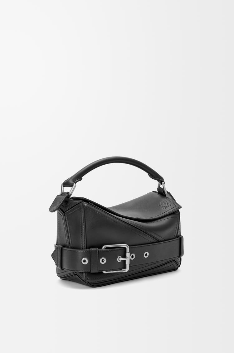 LOEWE パズル バイカー バッグ スモール（シャイニーカーフ） ブラック