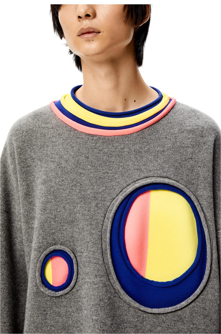 LOEWE 羊毛圆圈毛衣 Grey/Multicolour pdp_rd