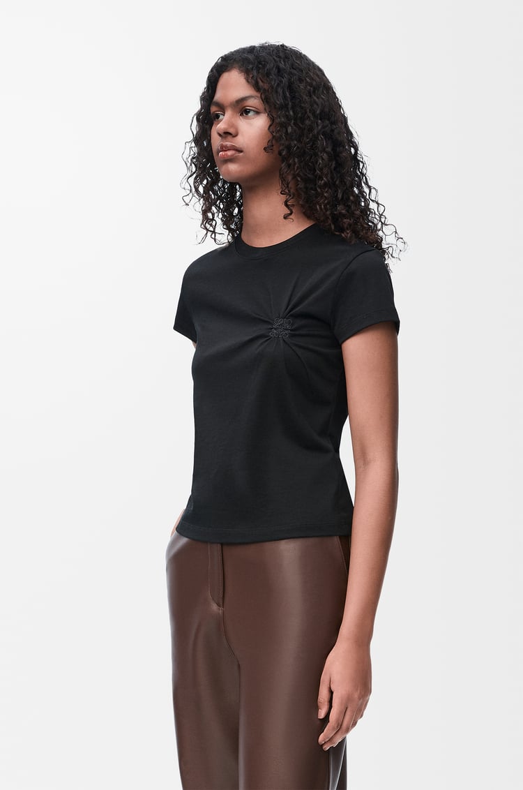 LOEWE Small fit T-shirt in cotton and viscose Black