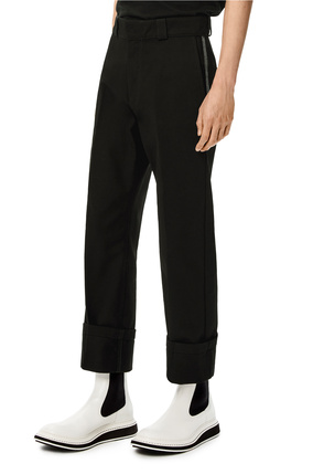 LOEWE Drill pants in cotton Black plp_rd