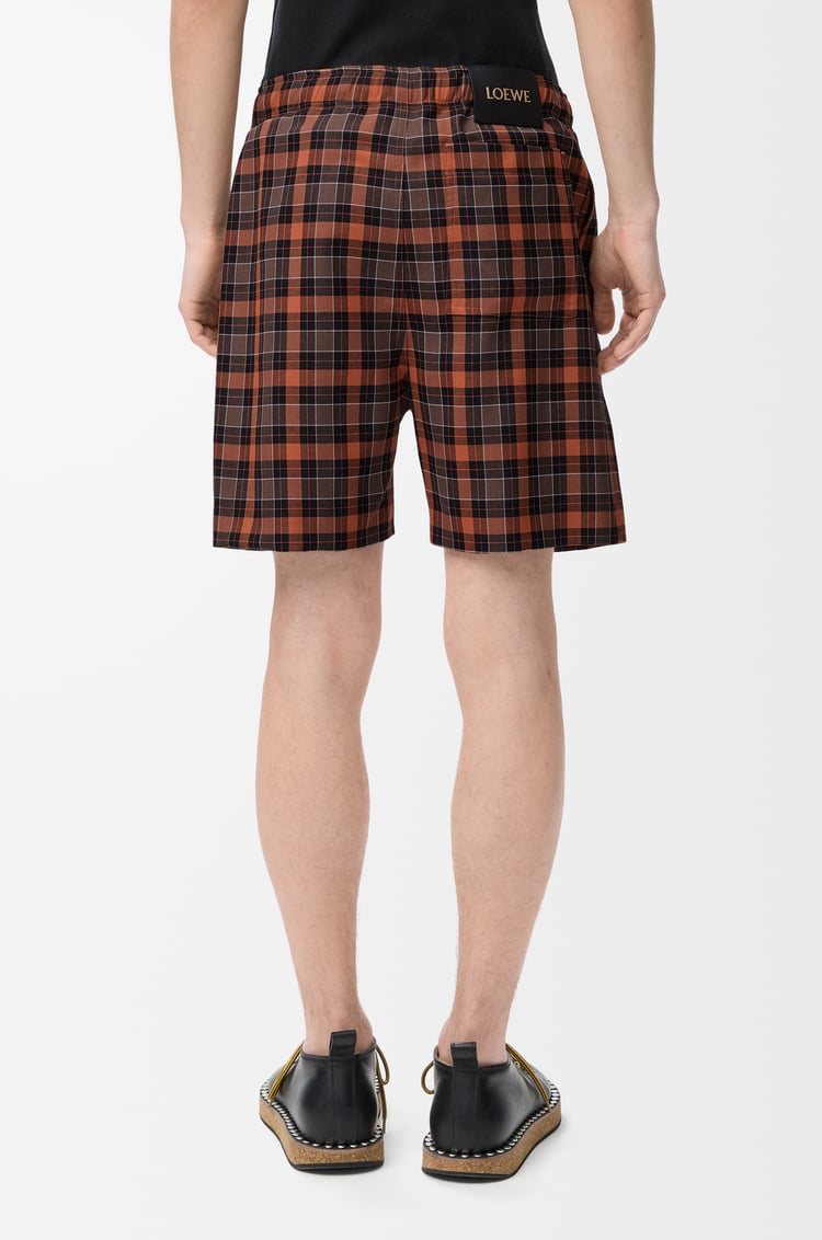 LOEWE Shorts in wool blend Orange/Black