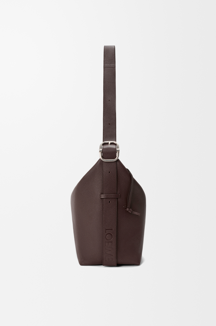 LOEWE Large Loop hobo in supple grained calfskin Chocolate
