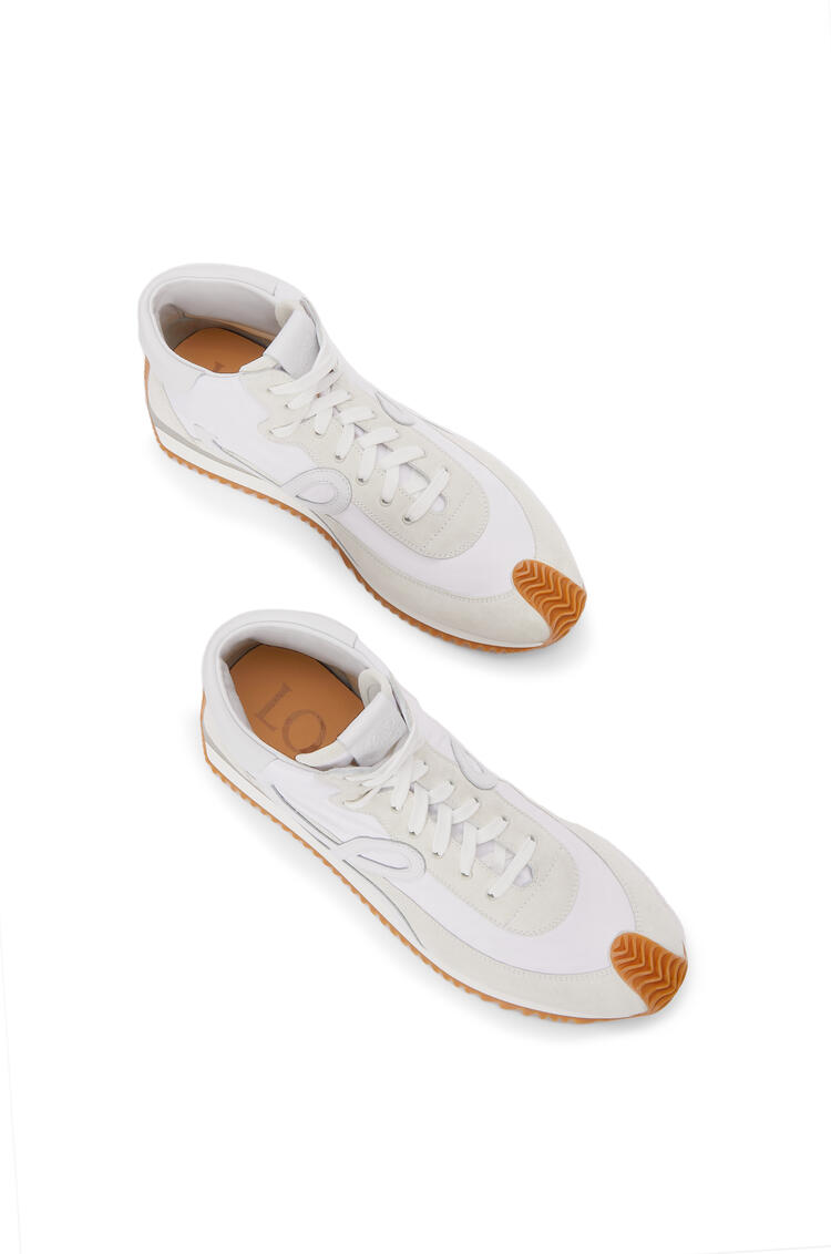 LOEWE High top Flow runner in nylon and suede White pdp_rd