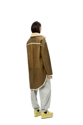LOEWE Reversible jacket in shearling Natural/Khaki Green plp_rd