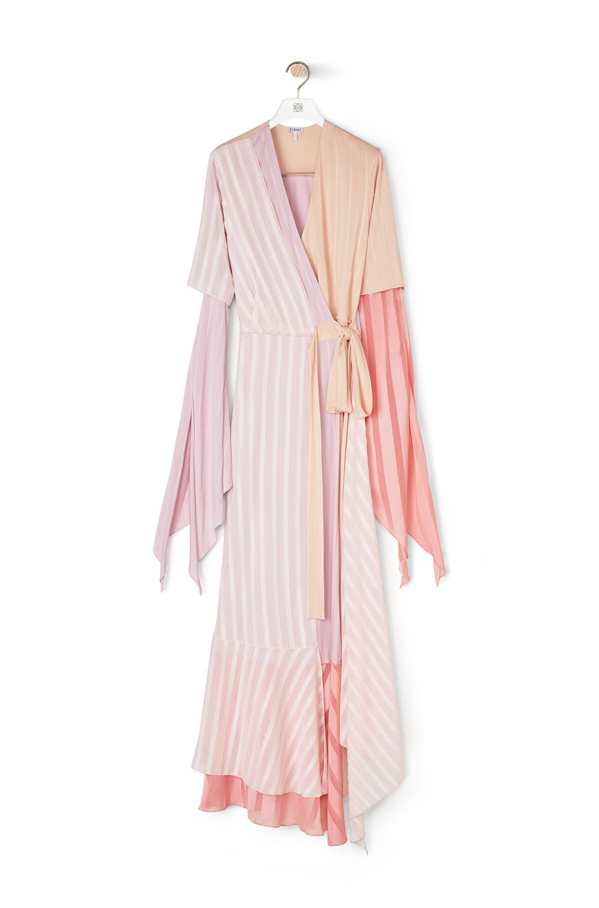 pink blush wrap dress