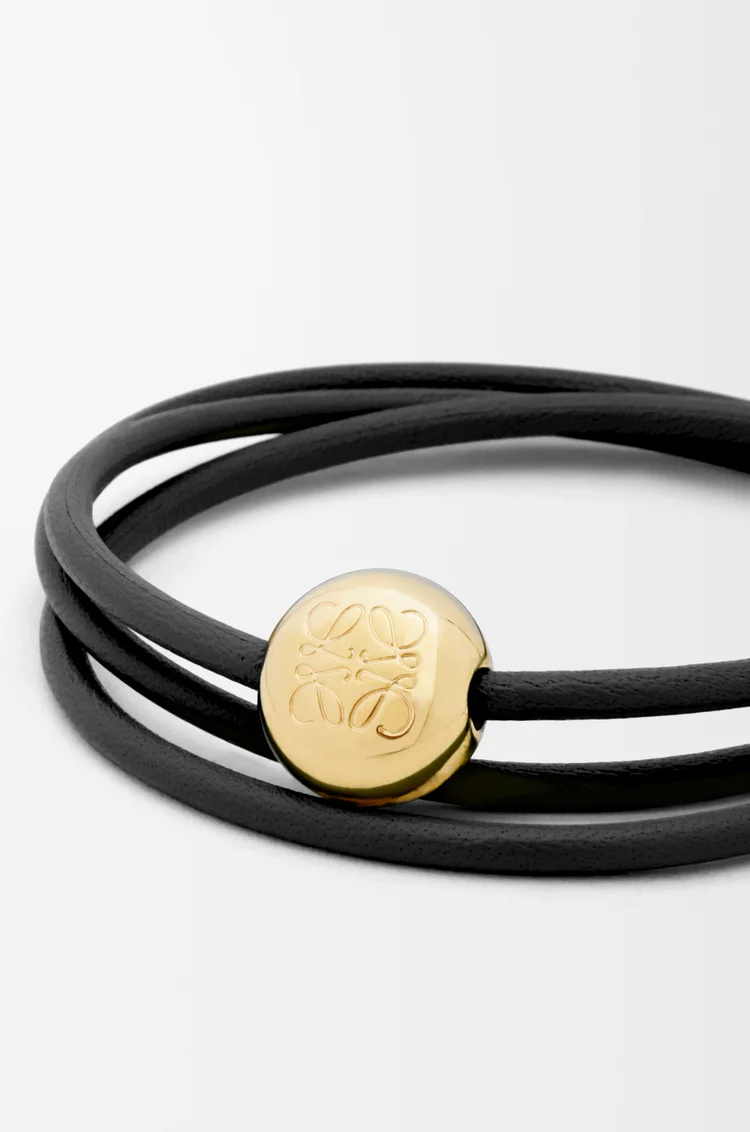 LOEWE Pebble bracelet in calfskin Black