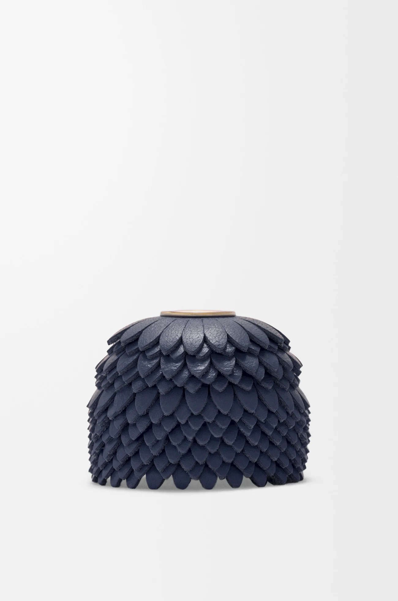 LOEWE フラワー チャーム（カーフ） ネイビーブルー