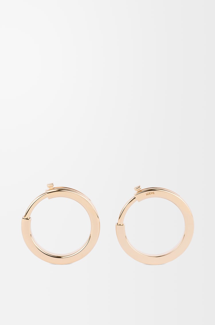 LOEWE Metallic rings for strap Gold