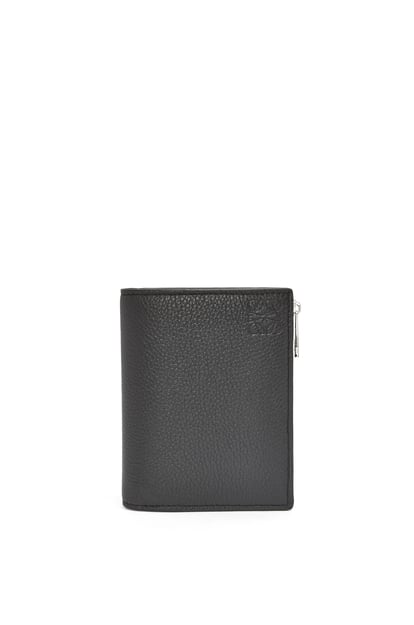 LOEWE Slim compact wallet in soft grained calfskin Black plp_rd